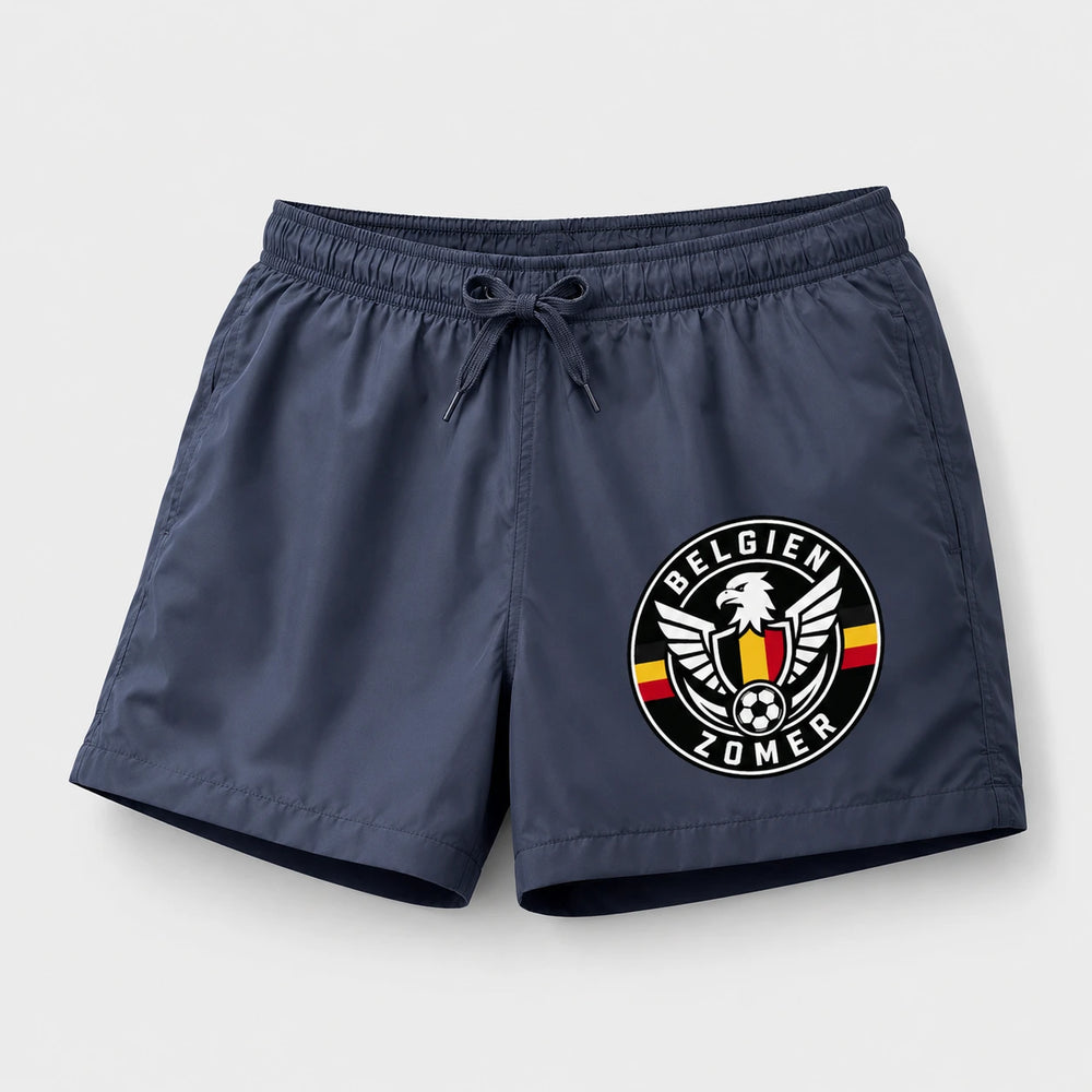 Belgien Sommer Badehose 2026 – Fanwear Swim Shorts für Strand, Pool & Matchday
