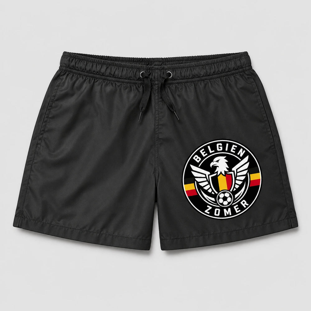 Belgien Sommer Badehose 2026 – Fanwear Swim Shorts für Strand, Pool & Matchday