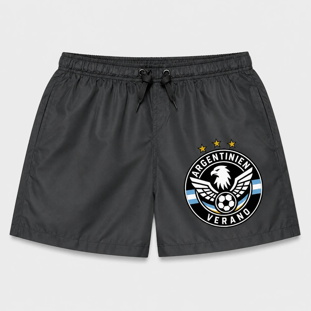 Argentinien Sommer Badehose 2026 – Fanwear Swim Shorts für Strand, Pool & Matchday