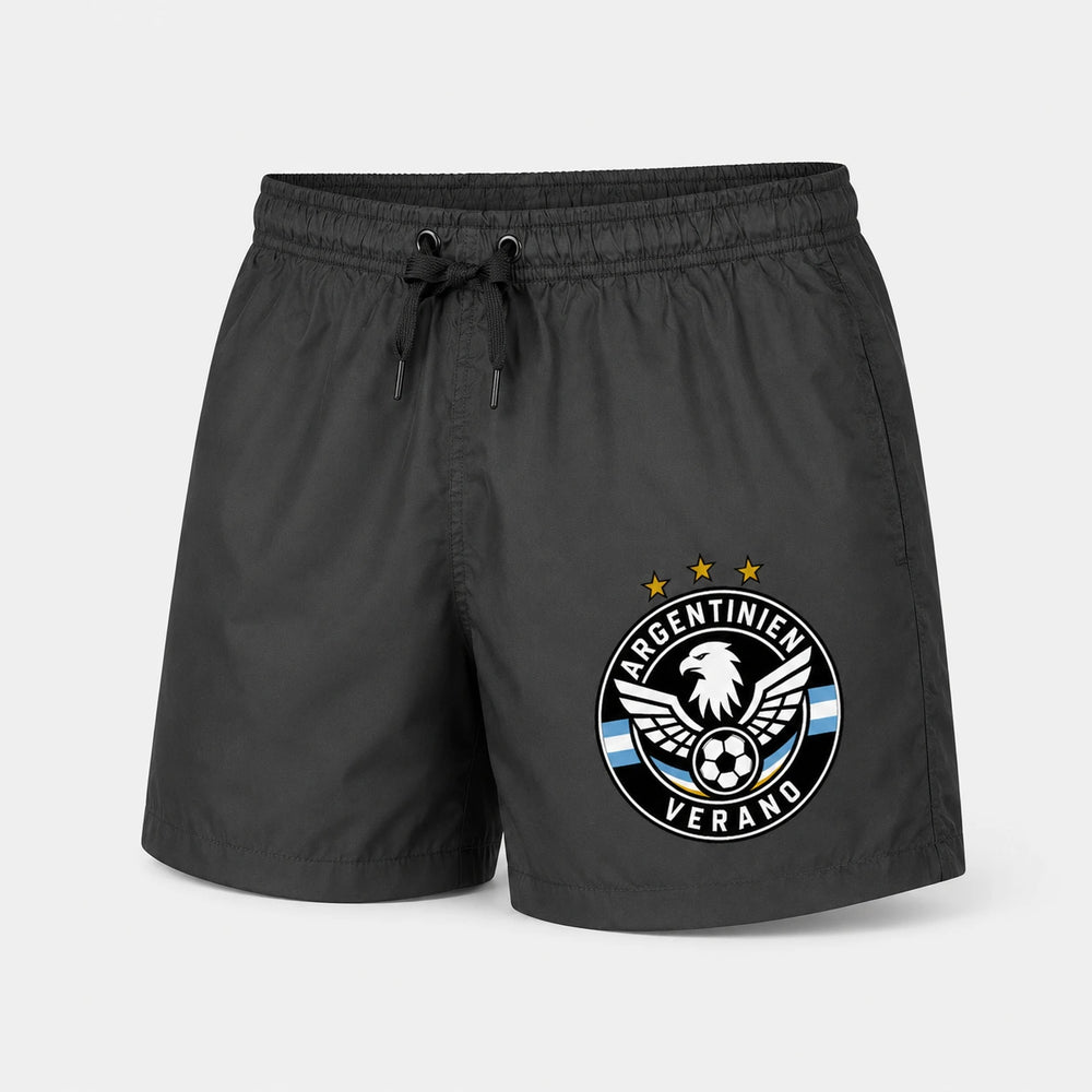 Argentinien Sommer Badehose 2026 – Fanwear Swim Shorts für Strand, Pool & Matchday