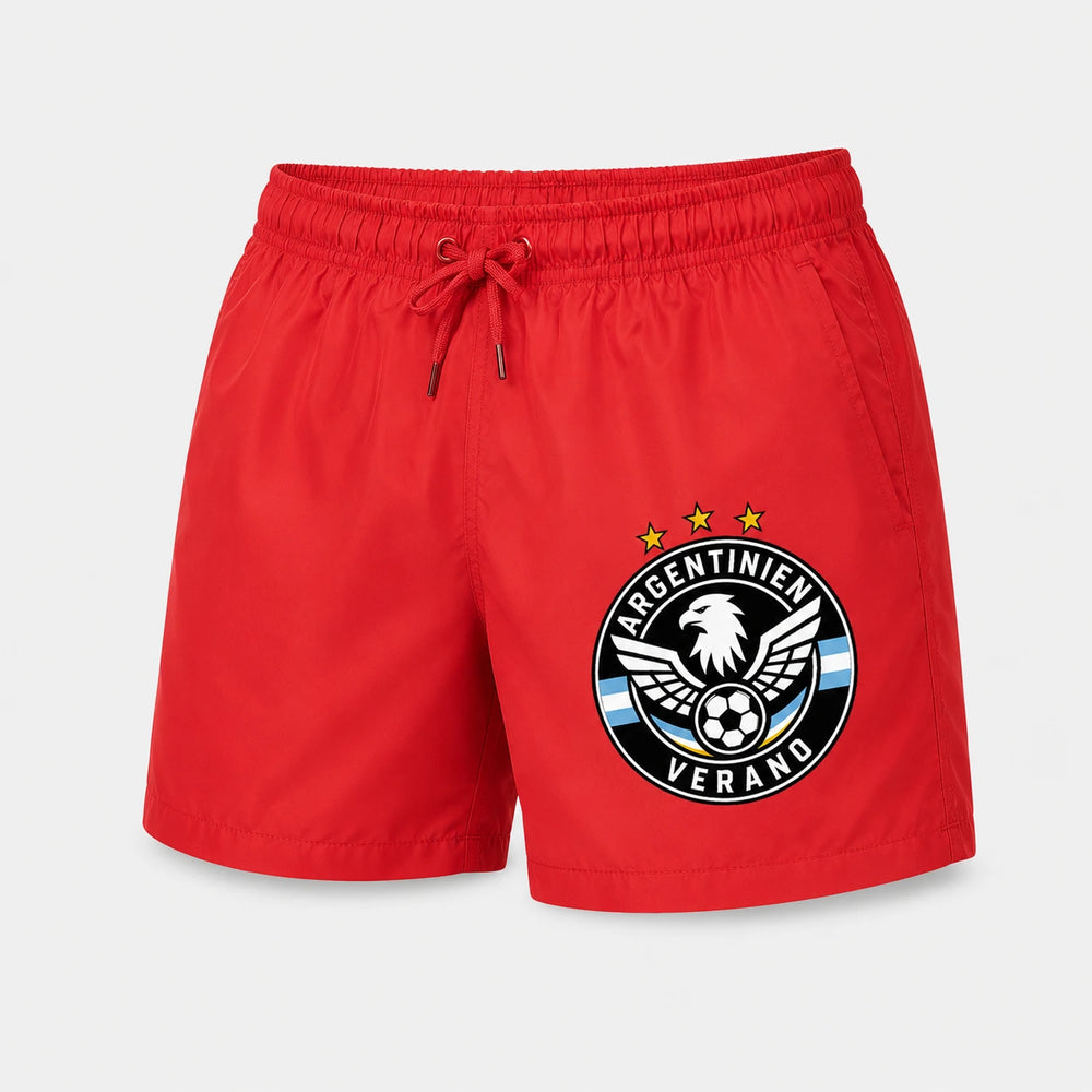 Argentinien Sommer Badehose 2026 – Fanwear Swim Shorts für Strand, Pool & Matchday
