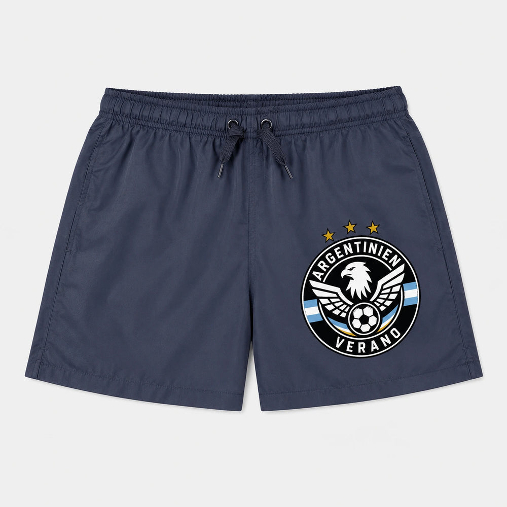 Argentinien Sommer Badehose 2026 – Fanwear Swim Shorts für Strand, Pool & Matchday