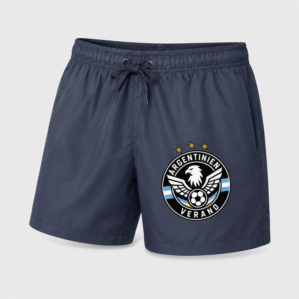 Argentinien Sommer Badehose 2026 – Fanwear Swim Shorts für Strand, Pool & Matchday