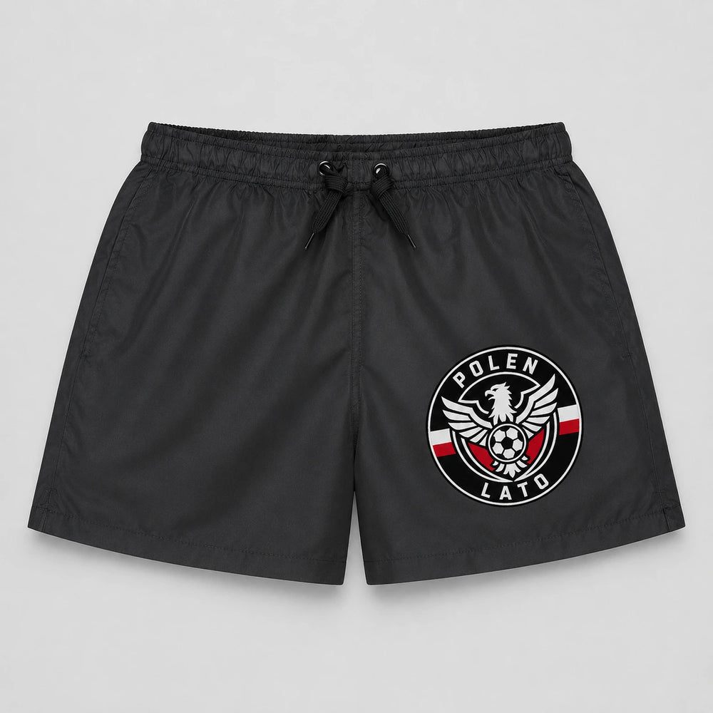 Polen Sommer Badehose 2026 – Fanwear Swim Shorts für Strand, Pool & Matchday