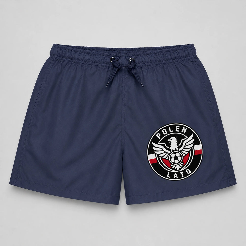 Polen Sommer Badehose 2026 – Fanwear Swim Shorts für Strand, Pool & Matchday