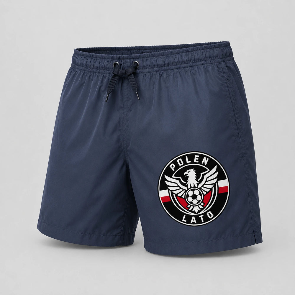 Polen Sommer Badehose 2026 – Fanwear Swim Shorts für Strand, Pool & Matchday