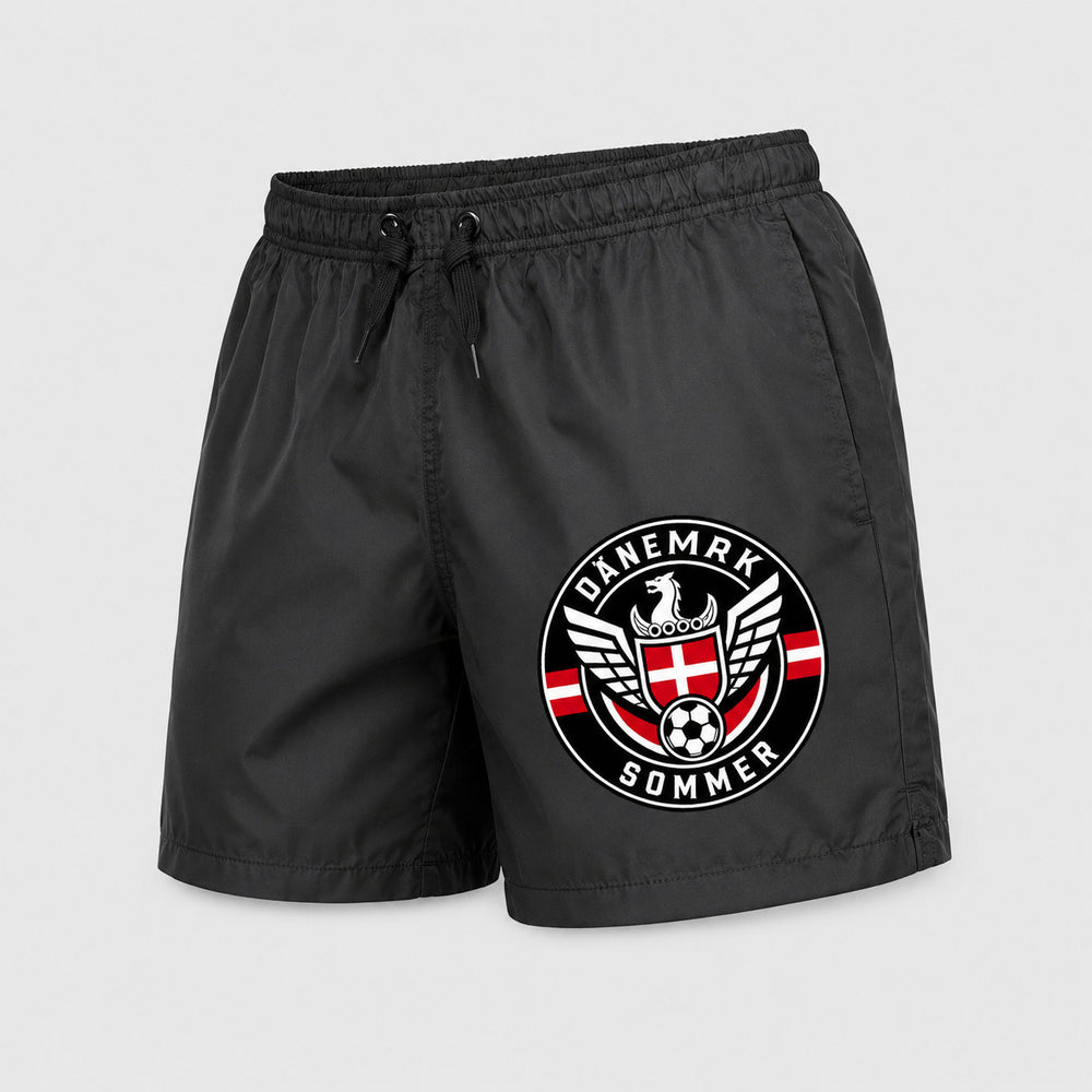 Dänemark Sommer Badehose 2026 – Fanwear Swim Shorts für Strand, Pool & Matchday