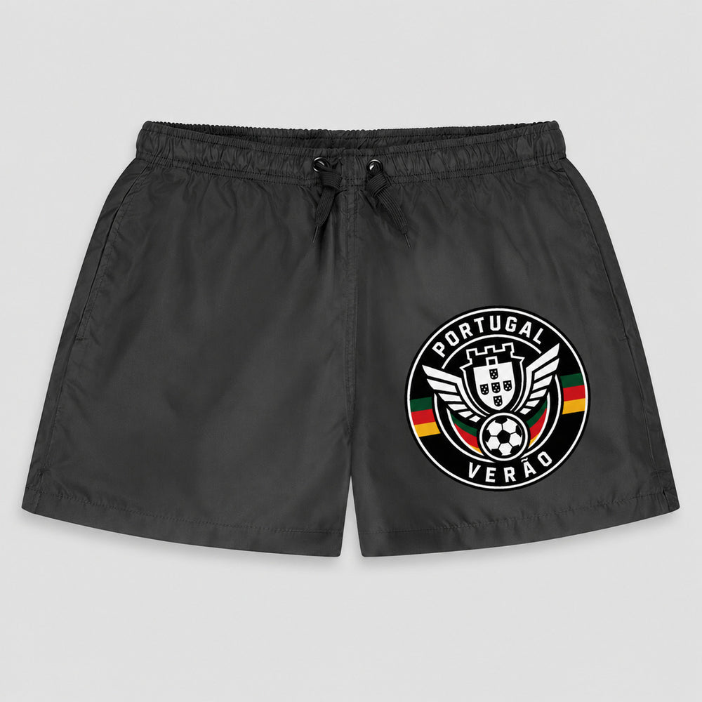Portugal Sommer Badehose 2026 – Fanwear Swim Shorts für Strand, Pool & Matchday