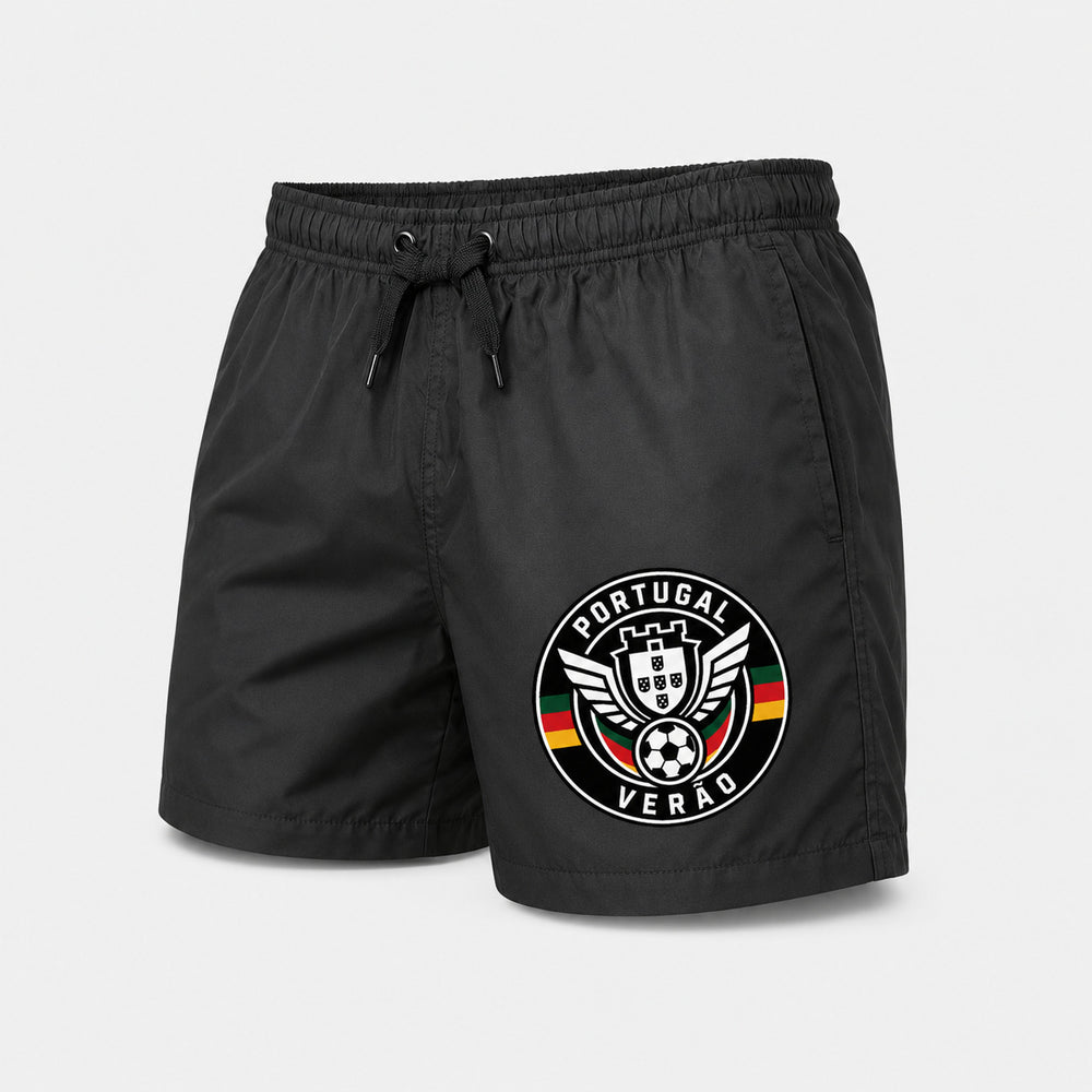 Portugal Sommer Badehose 2026 – Fanwear Swim Shorts für Strand, Pool & Matchday