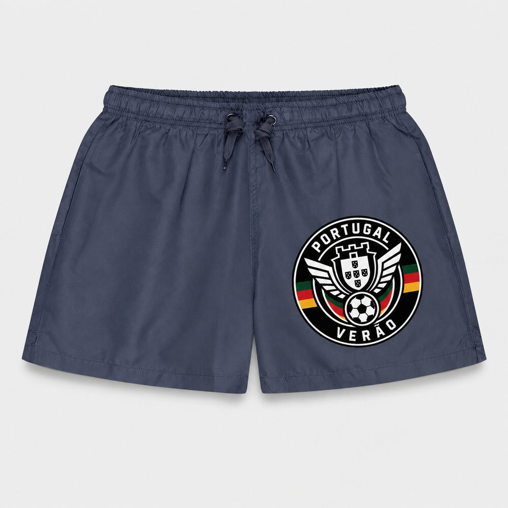 Portugal Sommer Badehose 2026 – Fanwear Swim Shorts für Strand, Pool & Matchday
