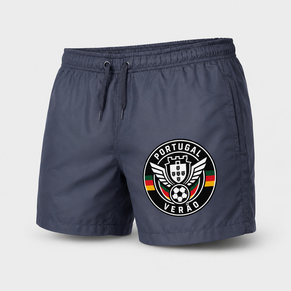 Portugal Sommer Badehose 2026 – Fanwear Swim Shorts für Strand, Pool & Matchday