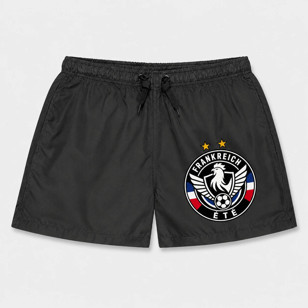 Frankreich Sommer Badehose 2026 – Fanwear Swim Shorts für Strand, Pool & Matchday