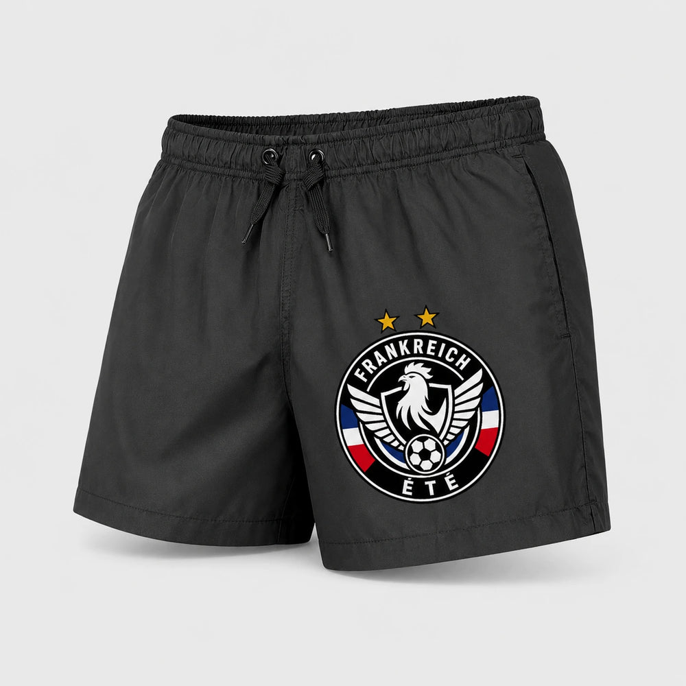 Frankreich Sommer Badehose 2026 – Fanwear Swim Shorts für Strand, Pool & Matchday