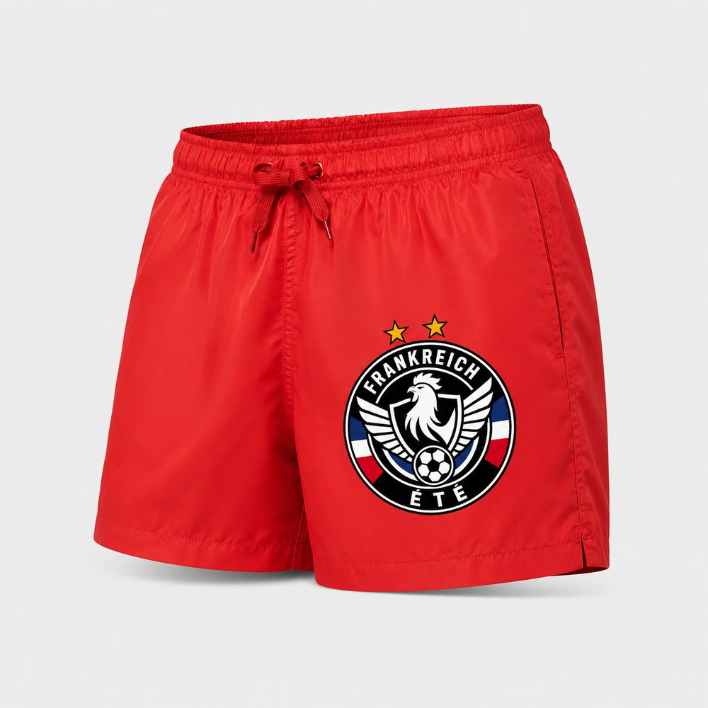 Frankreich Sommer Badehose 2026 – Fanwear Swim Shorts für Strand, Pool & Matchday
