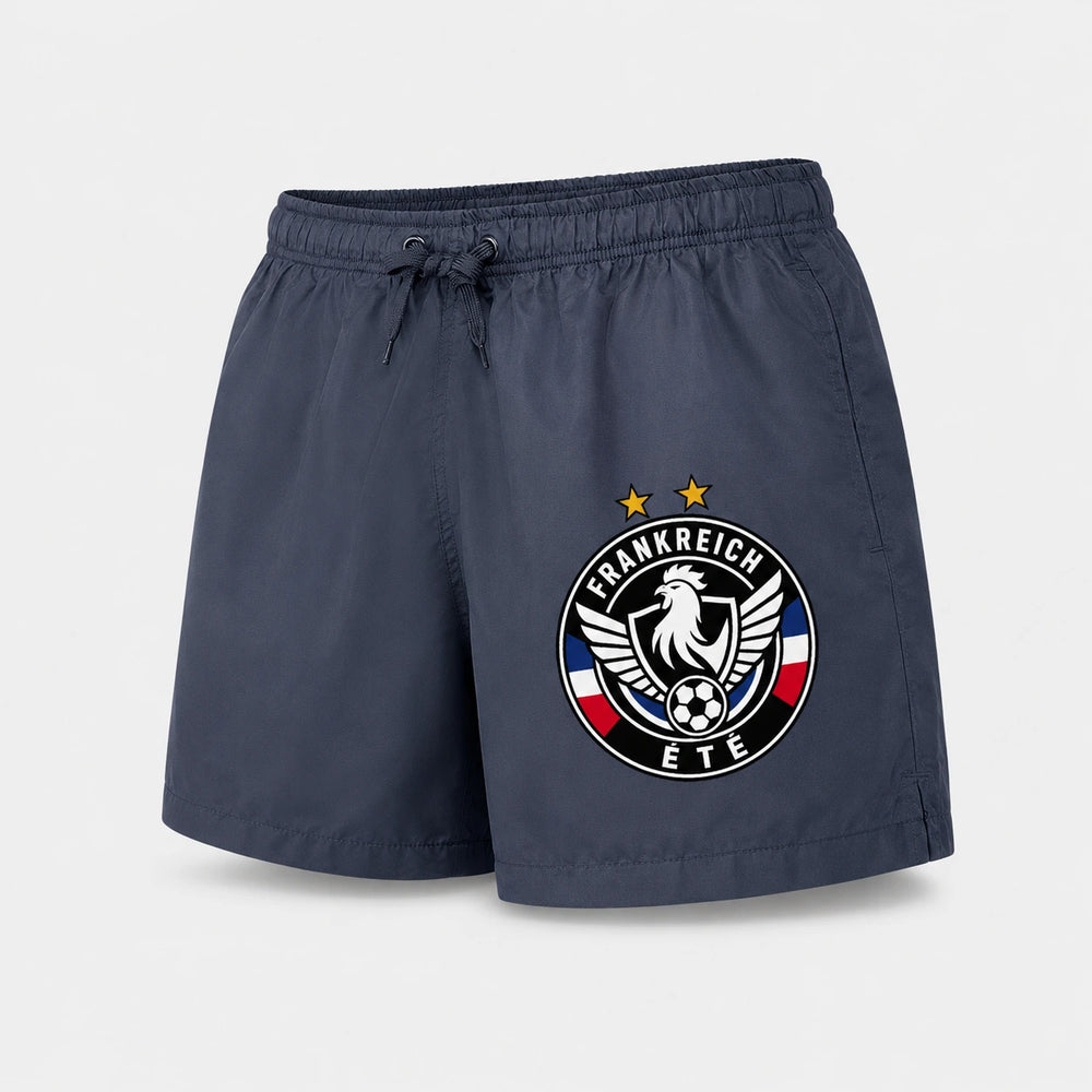 Frankreich Sommer Badehose 2026 – Fanwear Swim Shorts für Strand, Pool & Matchday