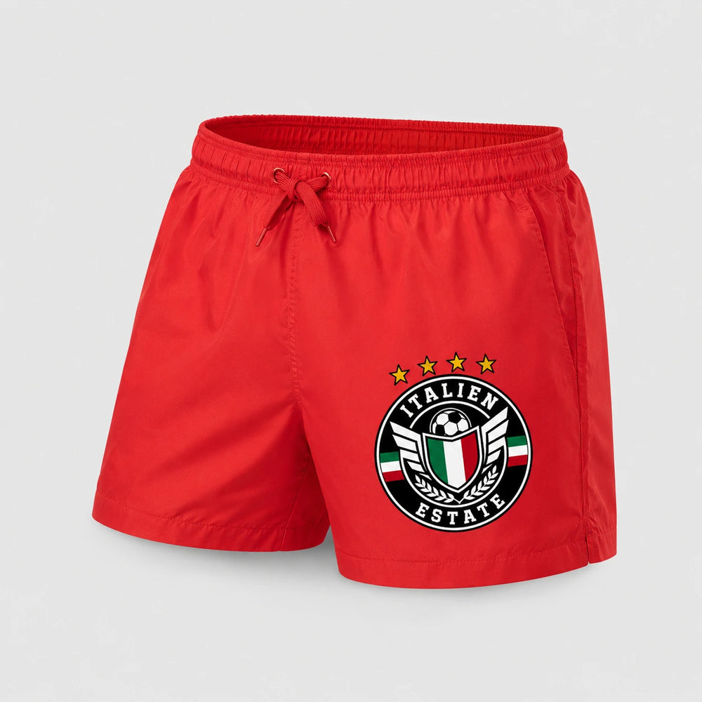 Italien Sommer Badehose 2026 – Fanwear Swim Shorts für Strand, Pool & Matchday