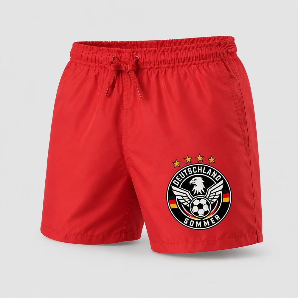 Deutschland Sommer Badehose 2026 – Fanwear Swim Shorts für Strand, Pool & Matchday