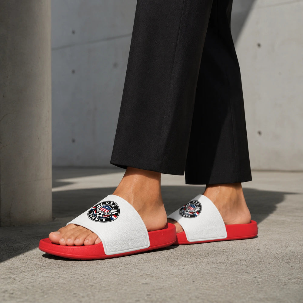 USA Sommer Slides 2026 – Fanwear Badelatschen für Matchday & Public Viewing