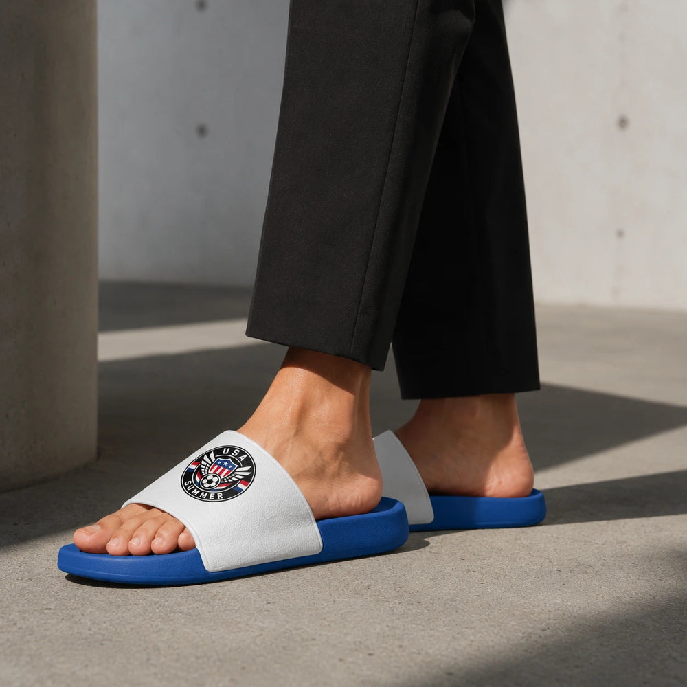 USA Sommer Slides 2026 – Fanwear Badelatschen für Matchday & Public Viewing