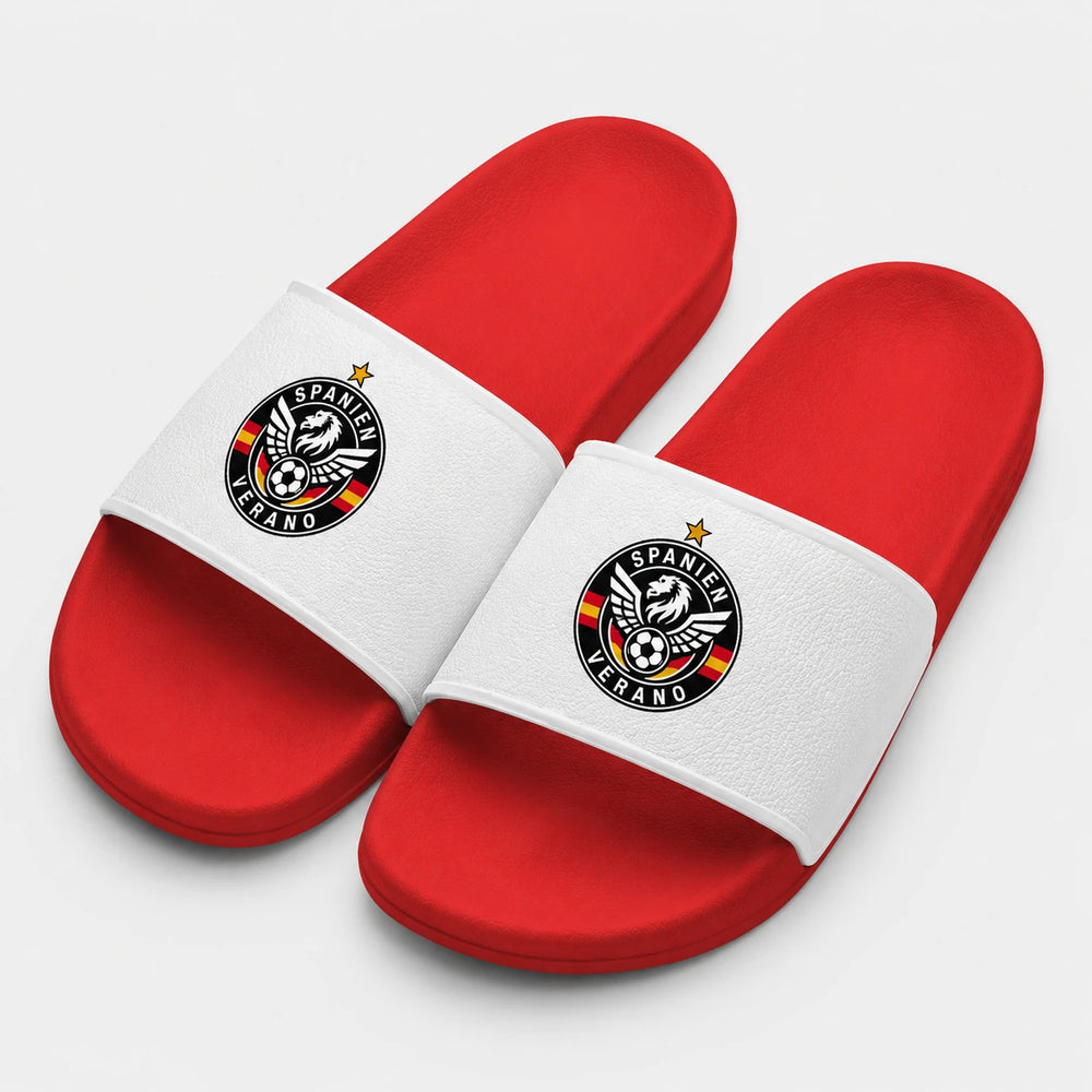 Spanien Sommer Slides 2026 – Fanwear Badelatschen für Matchday & Public Viewing