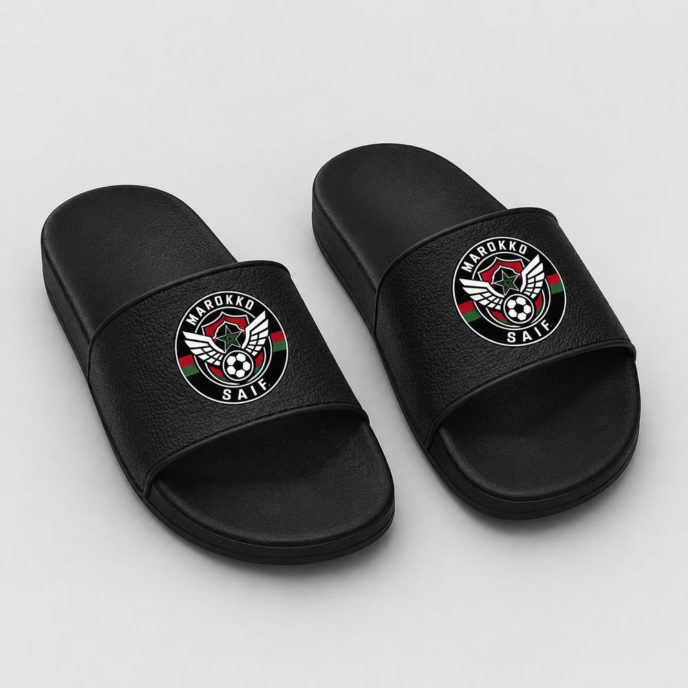 Marokko Sommer Slides 2026 – Fanwear Badelatschen für Matchday & Public Viewing