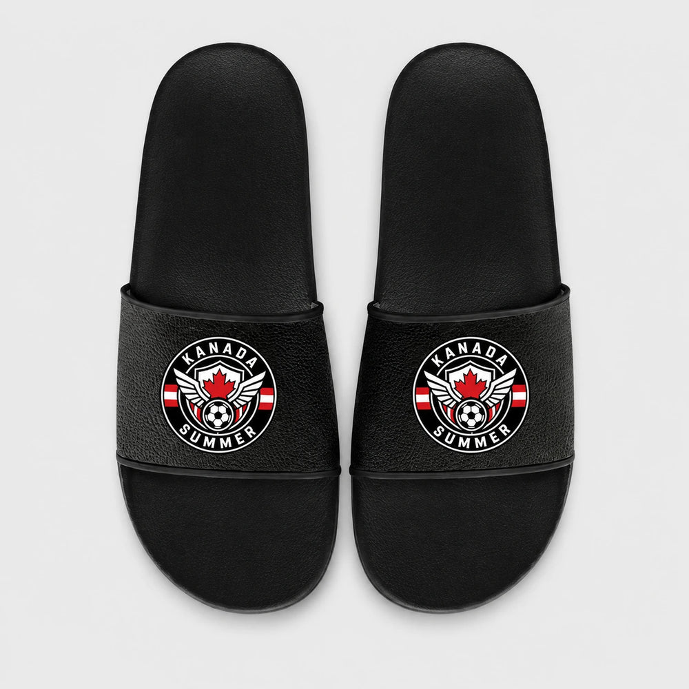 Kanada Sommer Slides 2026 – Fanwear Badelatschen für Matchday & Public Viewing