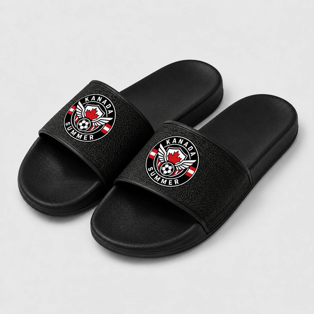 Kanada Sommer Slides 2026 – Fanwear Badelatschen für Matchday & Public Viewing