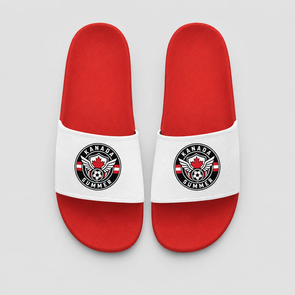 Kanada Sommer Slides 2026 – Fanwear Badelatschen für Matchday & Public Viewing