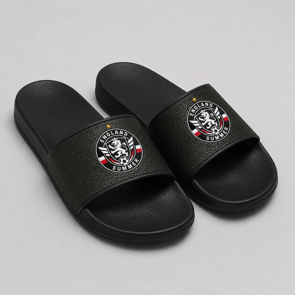 England Sommer Slides 2026 – Fanwear Badelatschen für Matchday & Public Viewing