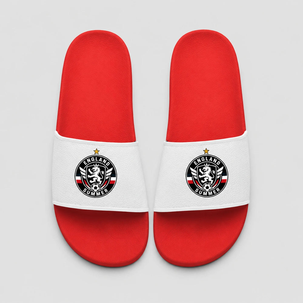 England Sommer Slides 2026 – Fanwear Badelatschen für Matchday & Public Viewing