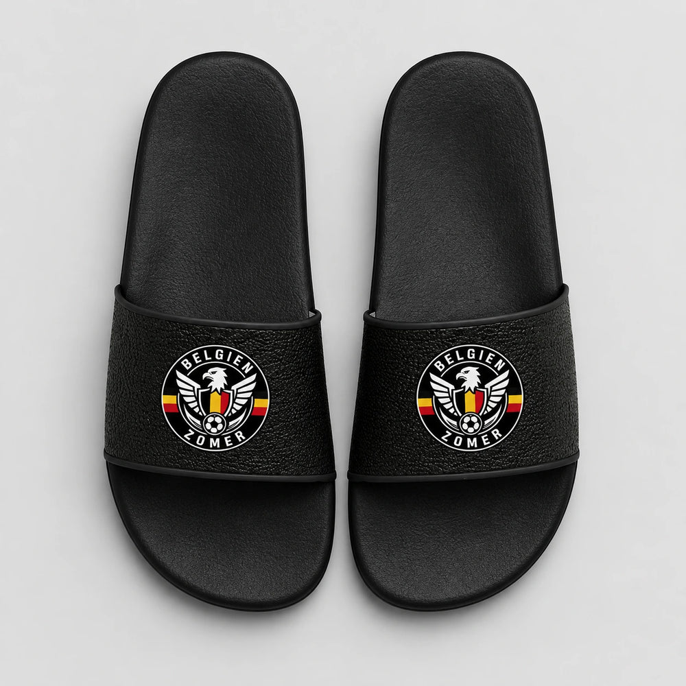 Belgien Sommer Slides 2026 – Fanwear Badelatschen für Matchday & Public Viewing