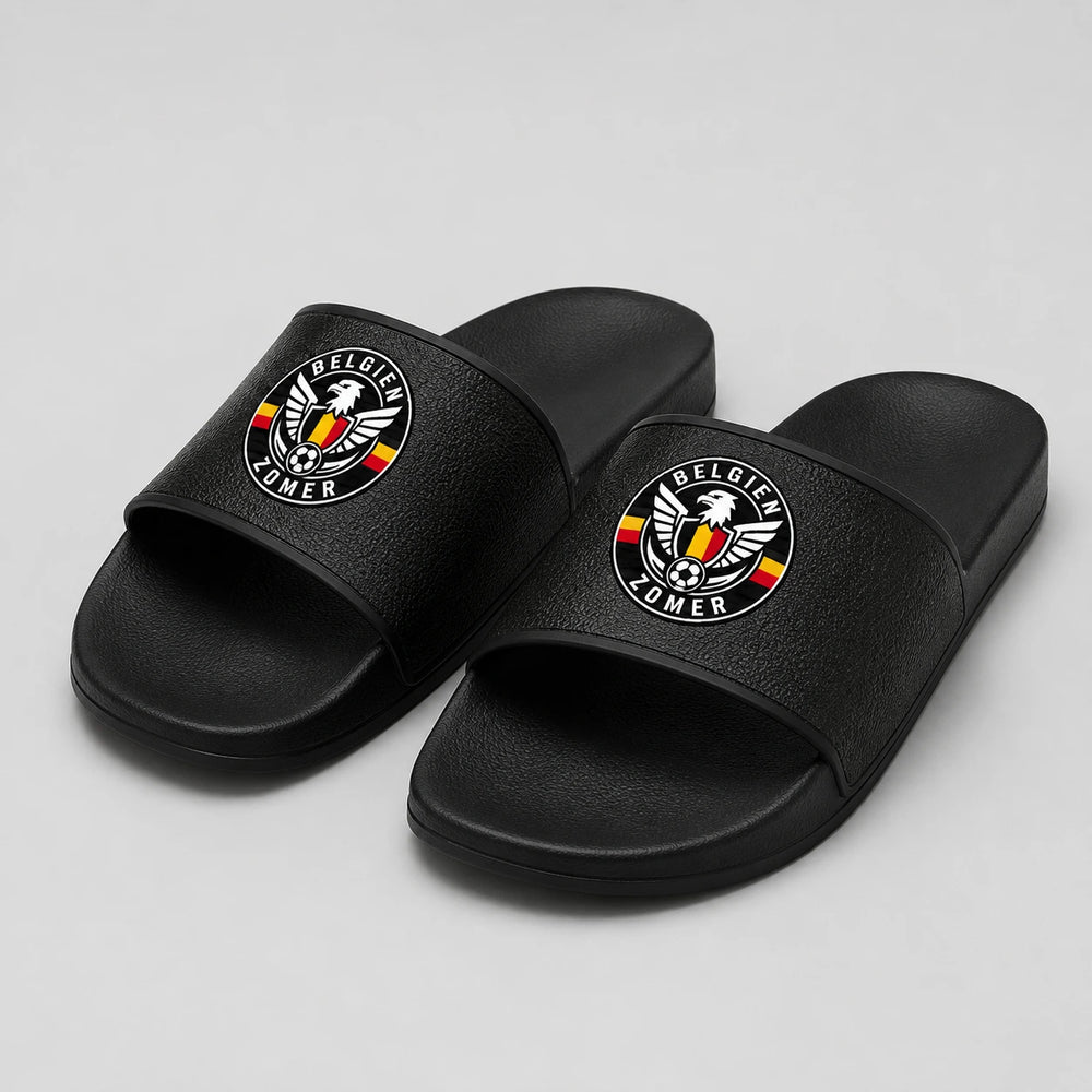 Belgien Sommer Slides 2026 – Fanwear Badelatschen für Matchday & Public Viewing