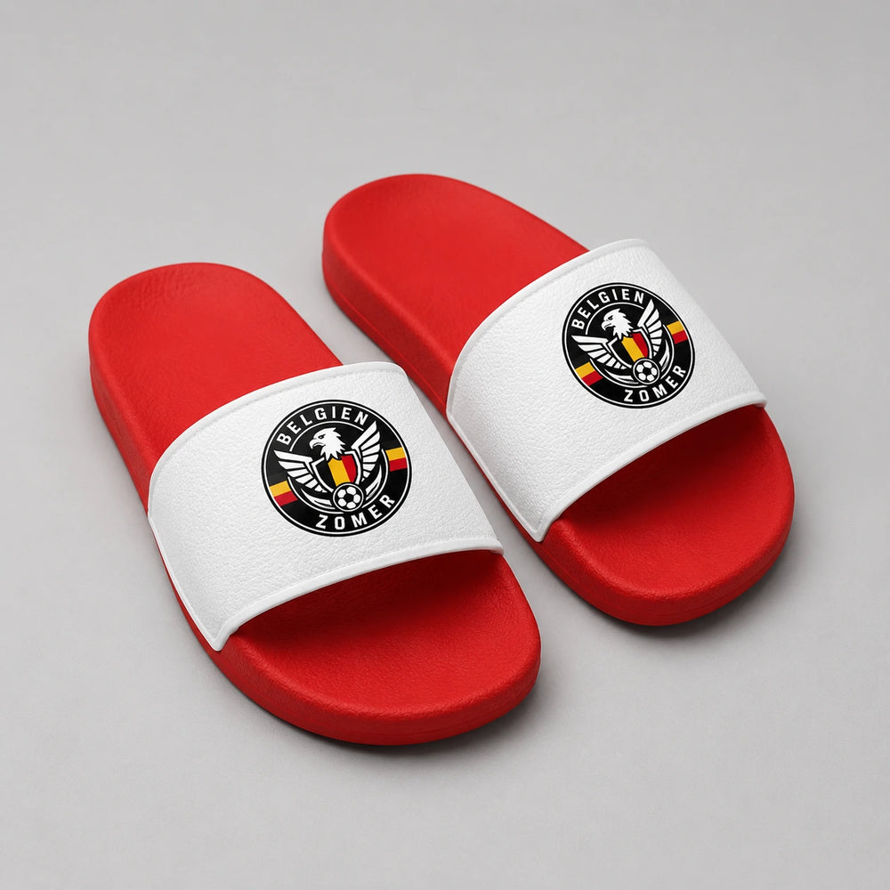 Belgien Sommer Slides 2026 – Fanwear Badelatschen für Matchday & Public Viewing