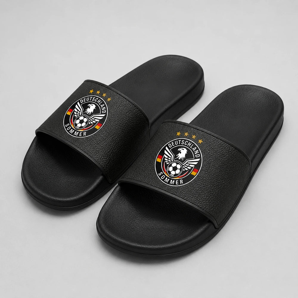 Deutschland Sommer Slides 2026 – Fanwear Badelatschen für Matchday & Public Viewing