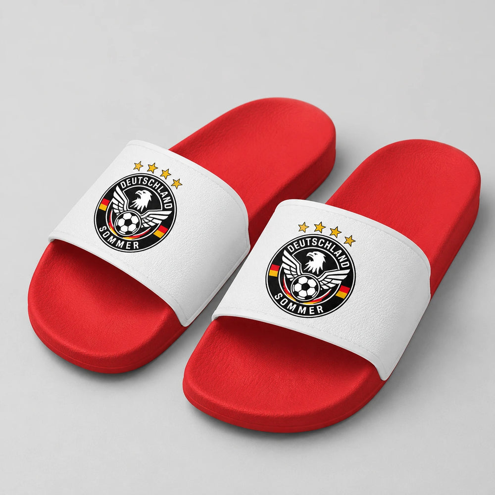 Deutschland Sommer Slides 2026 – Fanwear Badelatschen für Matchday & Public Viewing