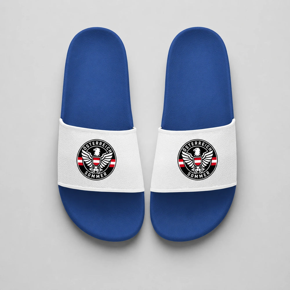 Österreich Sommer Slides 2026 – Fanwear Badelatschen für Matchday & Public Viewing