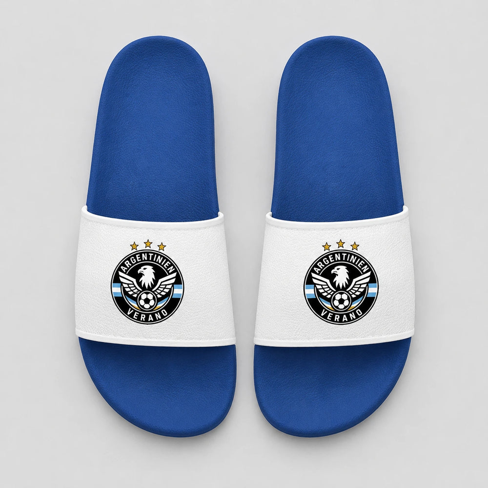 Argentinien Sommer Slides 2026 – Fanwear Badelatschen für Matchday & Public Viewing