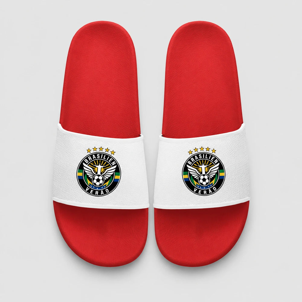Brasilien Sommer Slides 2026 – Fanwear Badelatschen für Matchday & Public Viewing