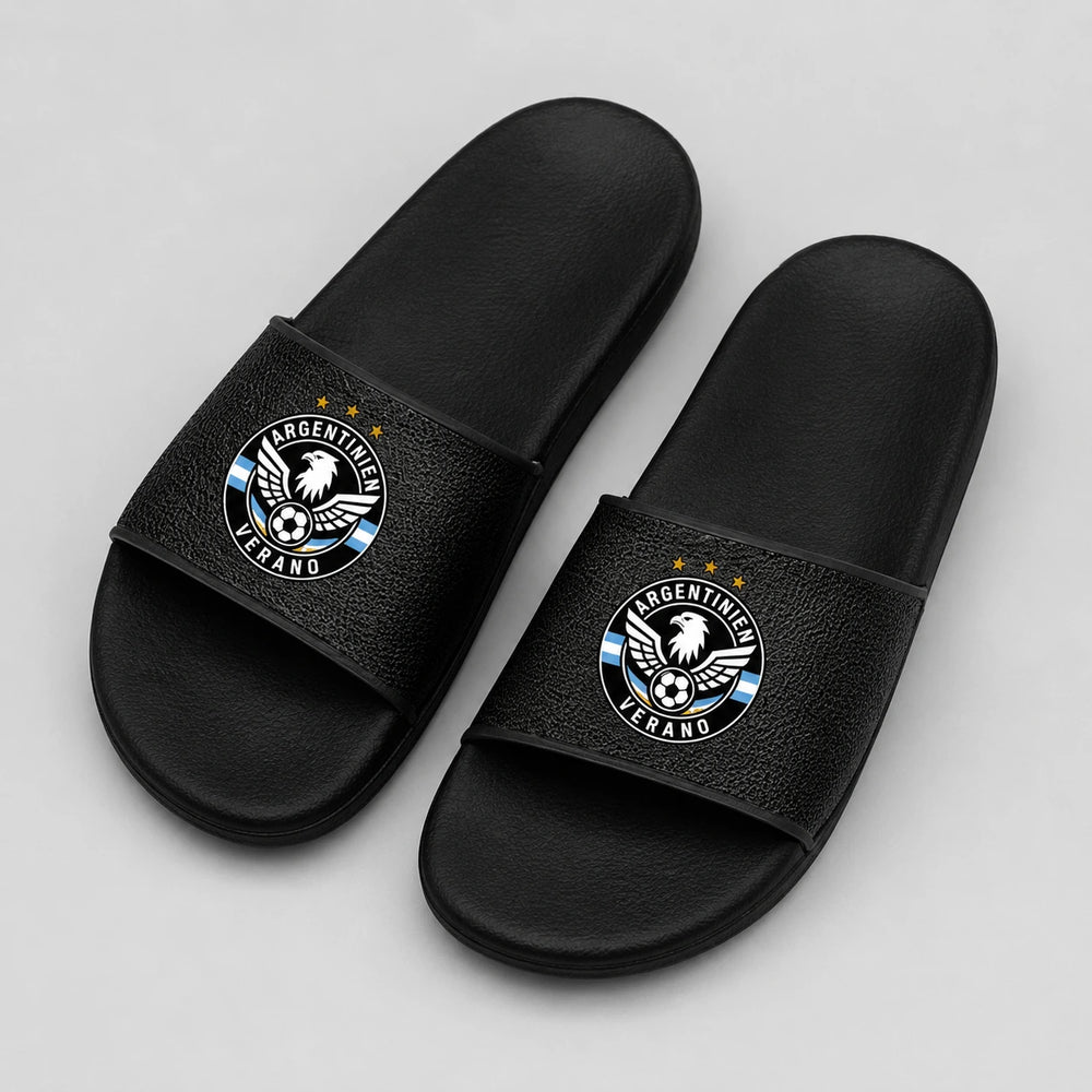 Argentinien Sommer Slides 2026 – Fanwear Badelatschen für Matchday & Public Viewing