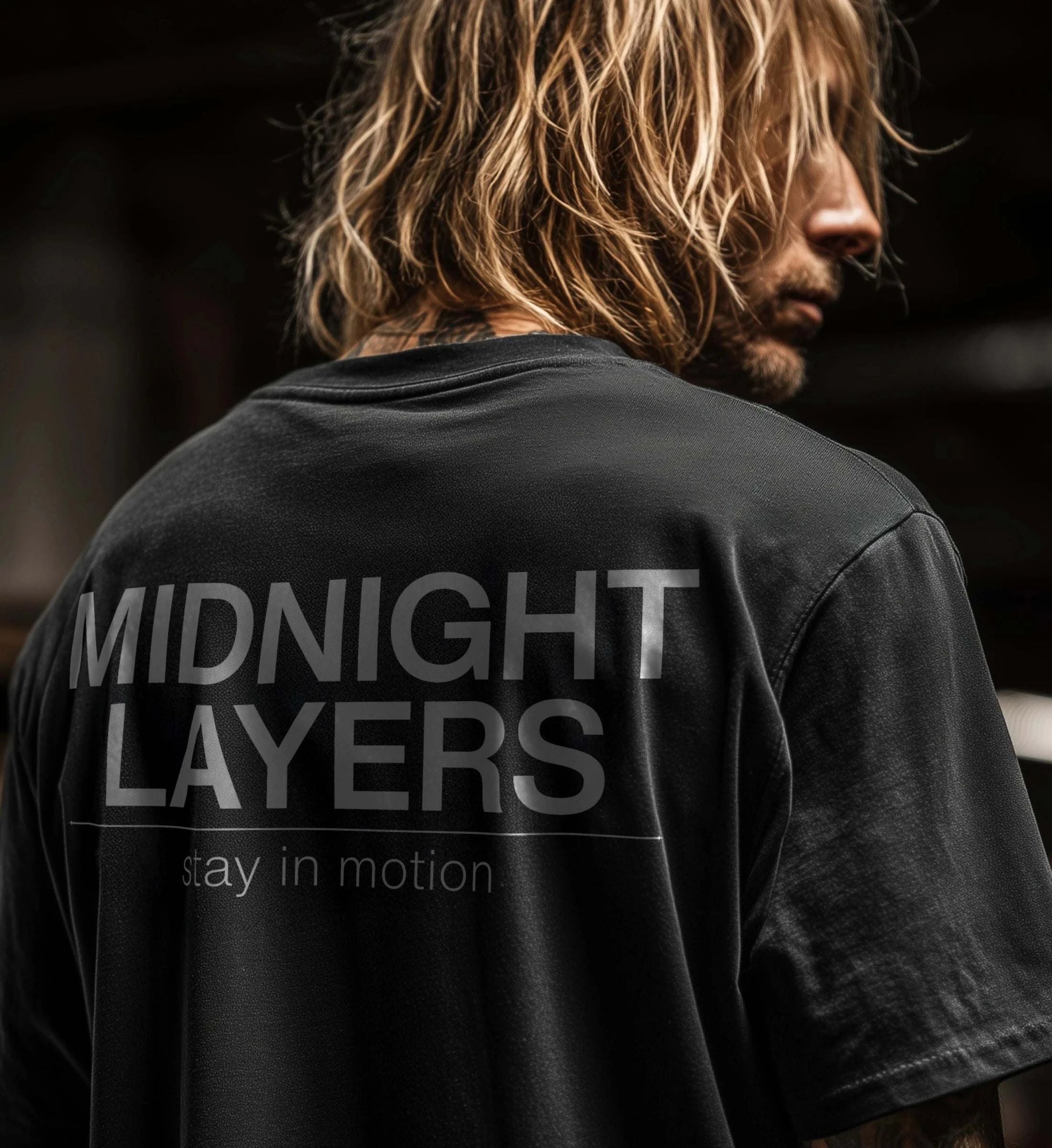 MIDNIGHT LAYERS TEE – Backprint Edition