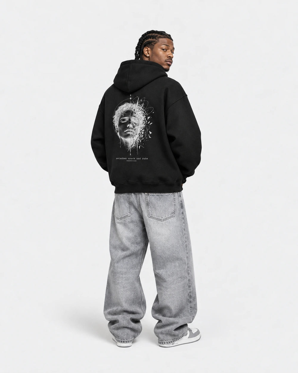 
ZWISCHEN DRUCK UND RUHE - Oversized Hoodie