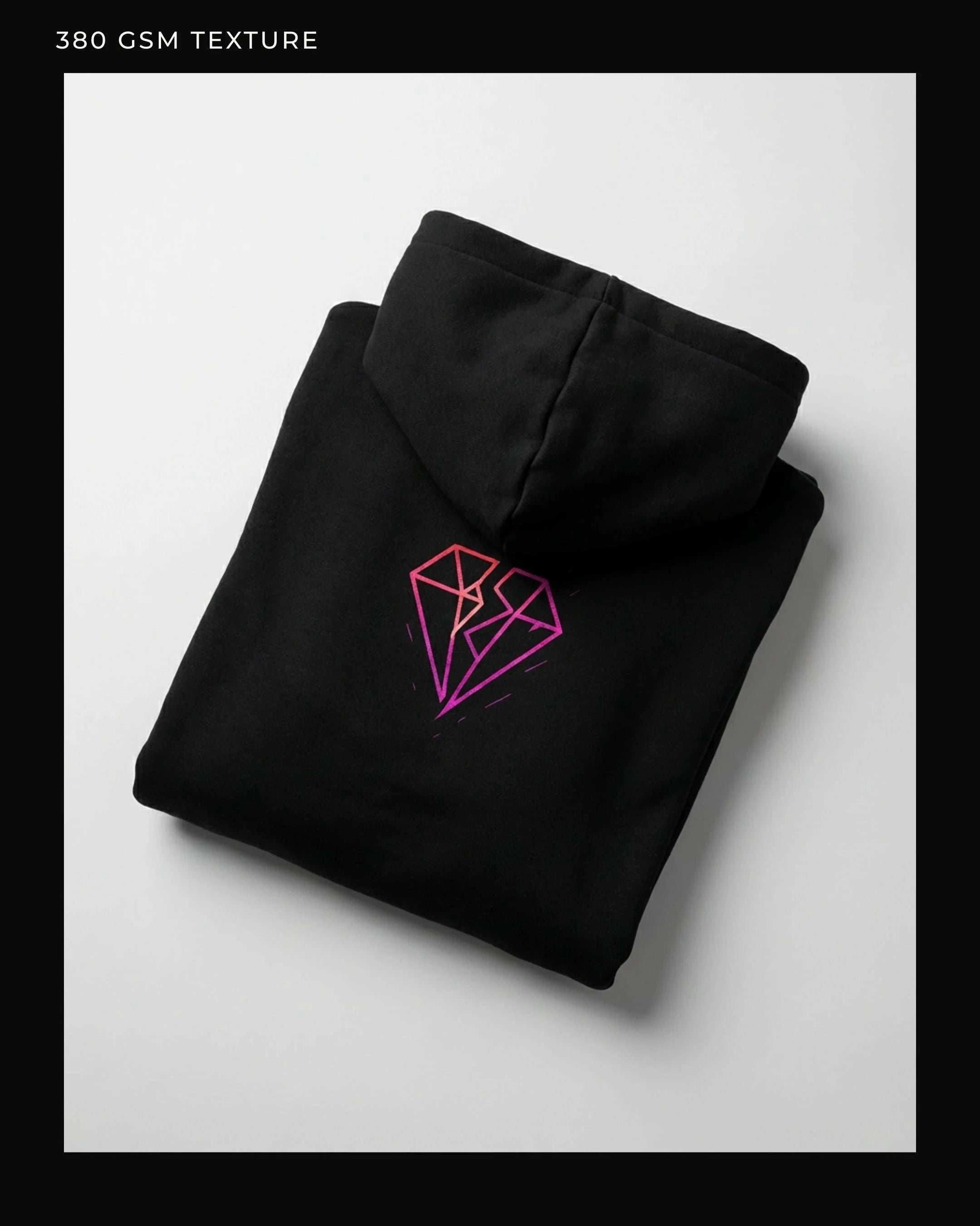 Image of Split Diamond Ikarus Hoodie – Magenta