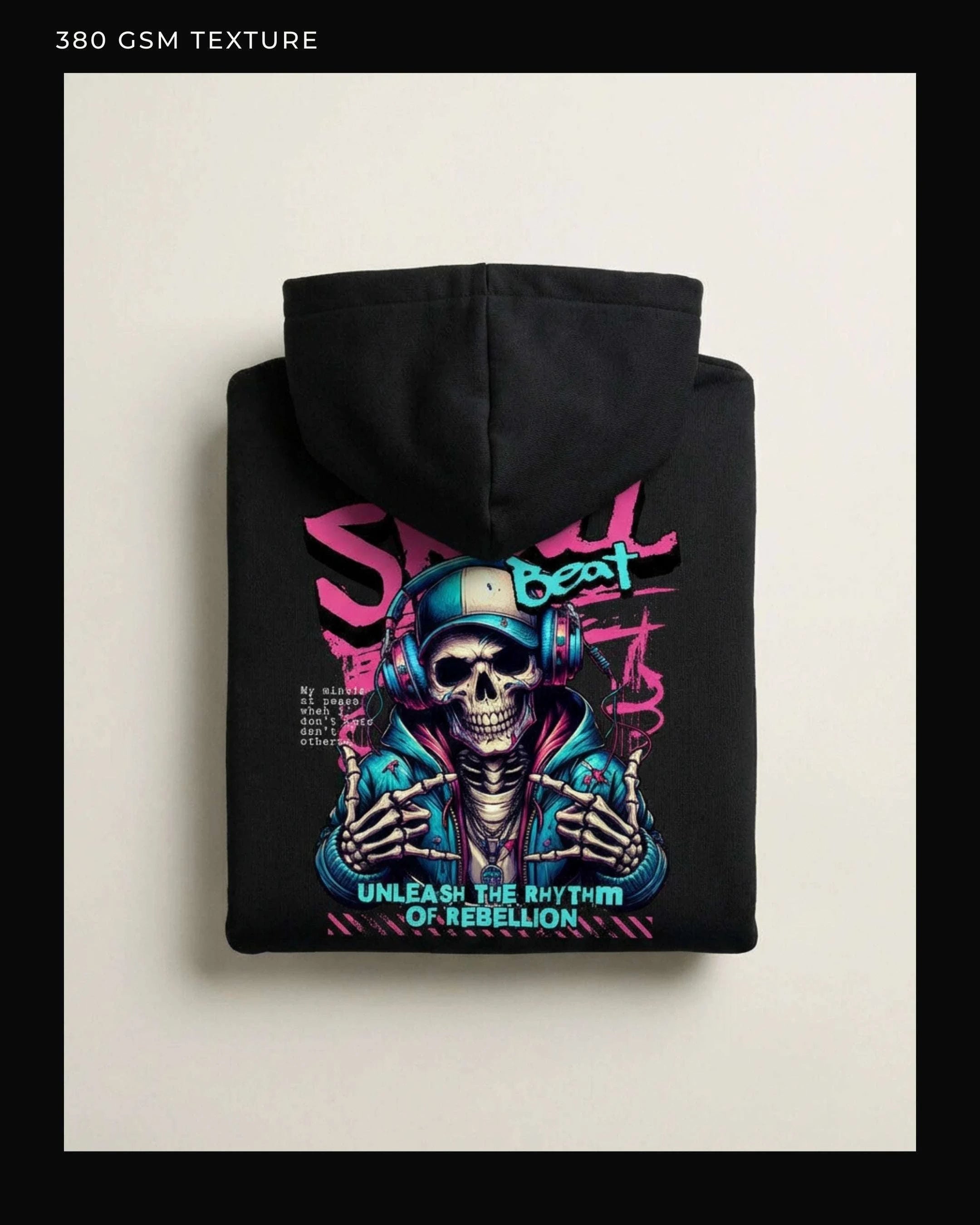 Image of Skull Beat Oversized Hoodie