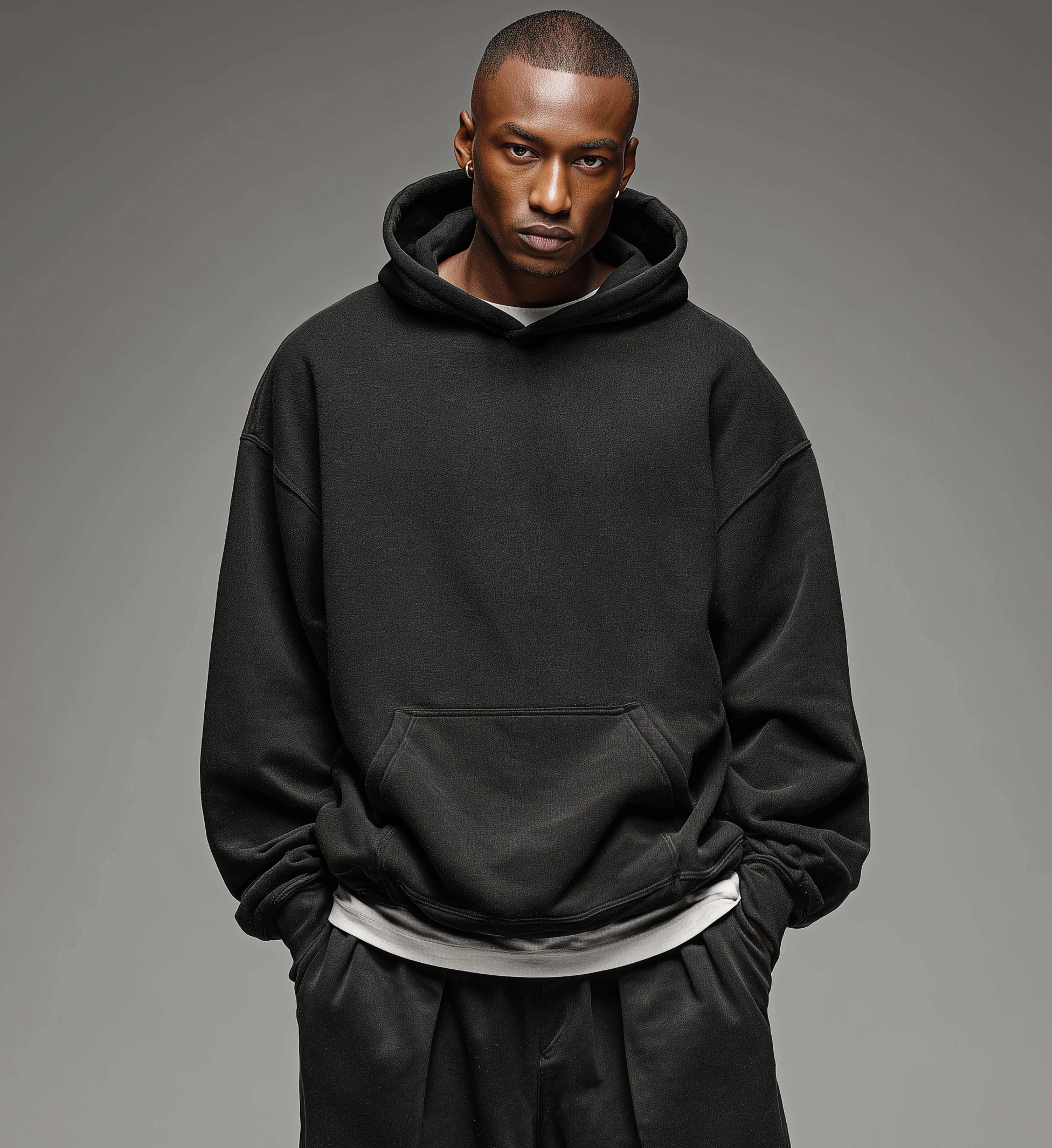 MIDNIGHT LAYERS HOODIE – Backprint Edition (380 GSM Oversized)