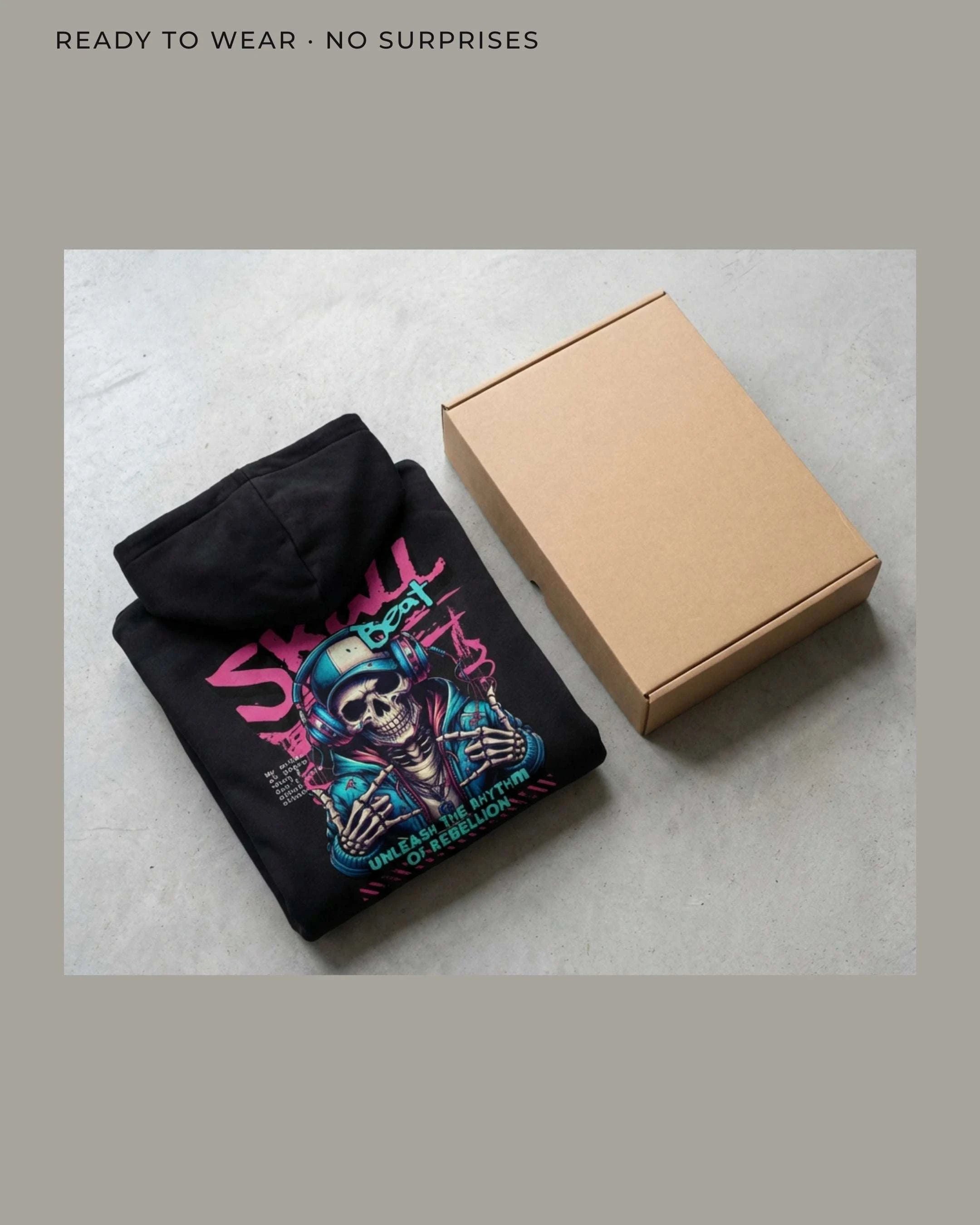 Image of Skull Beat Oversized Hoodie