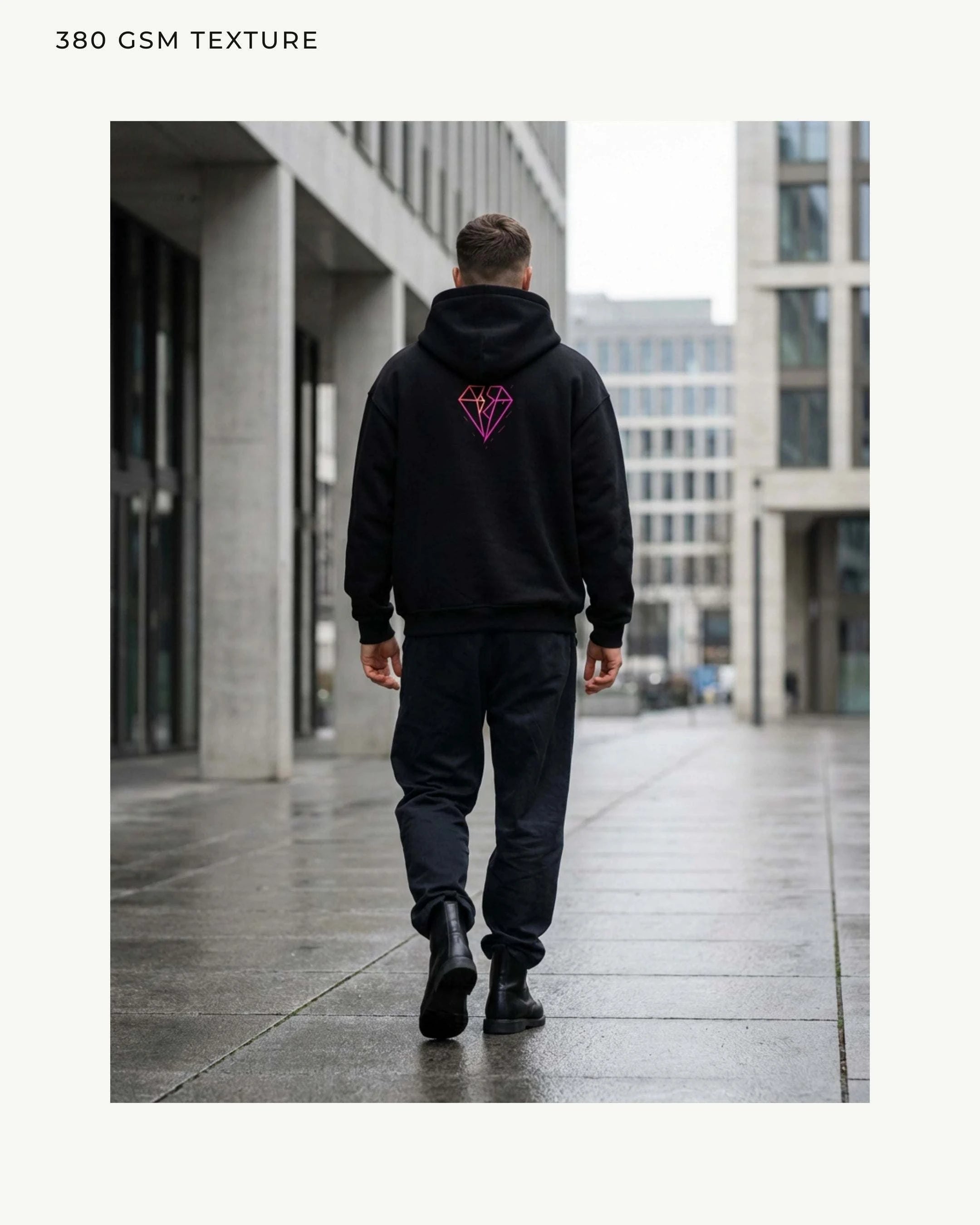 Image of Split Diamond Ikarus Hoodie – Magenta