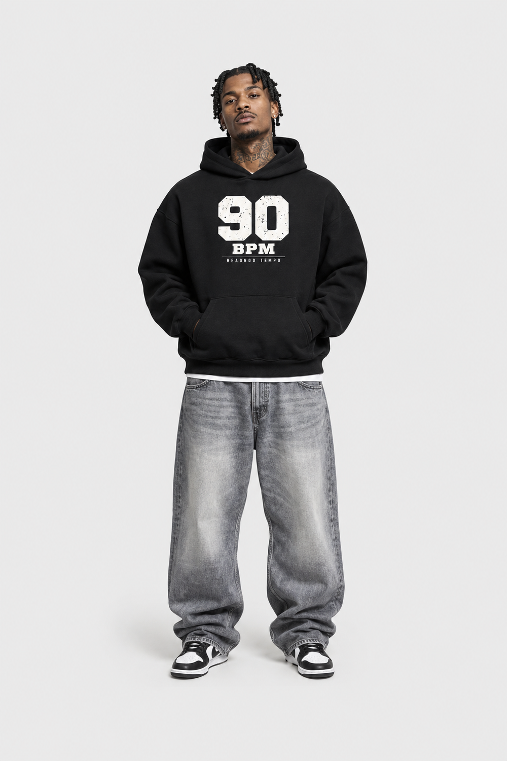 
90 BPM - Boom-Bap Oversized Hoodie