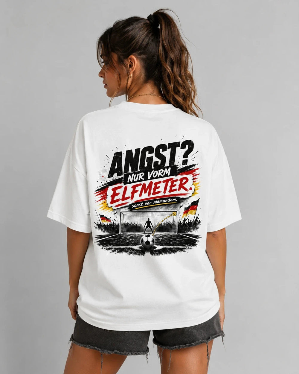 Angst? Nur vorm Elfmeter Oversized Shirt