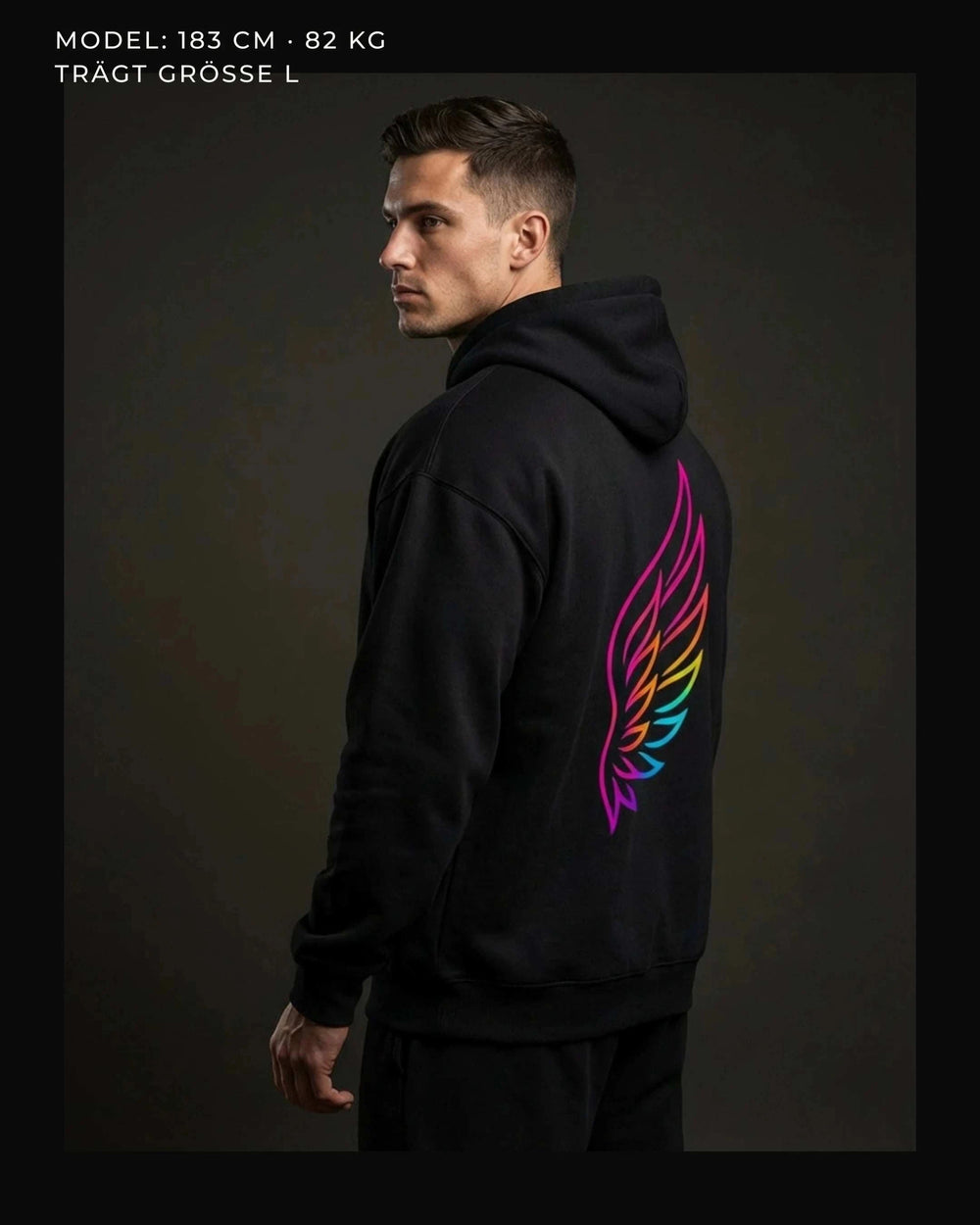 Ascend Wing Hoodie – Cyan/Magenta Hoodie Novawear