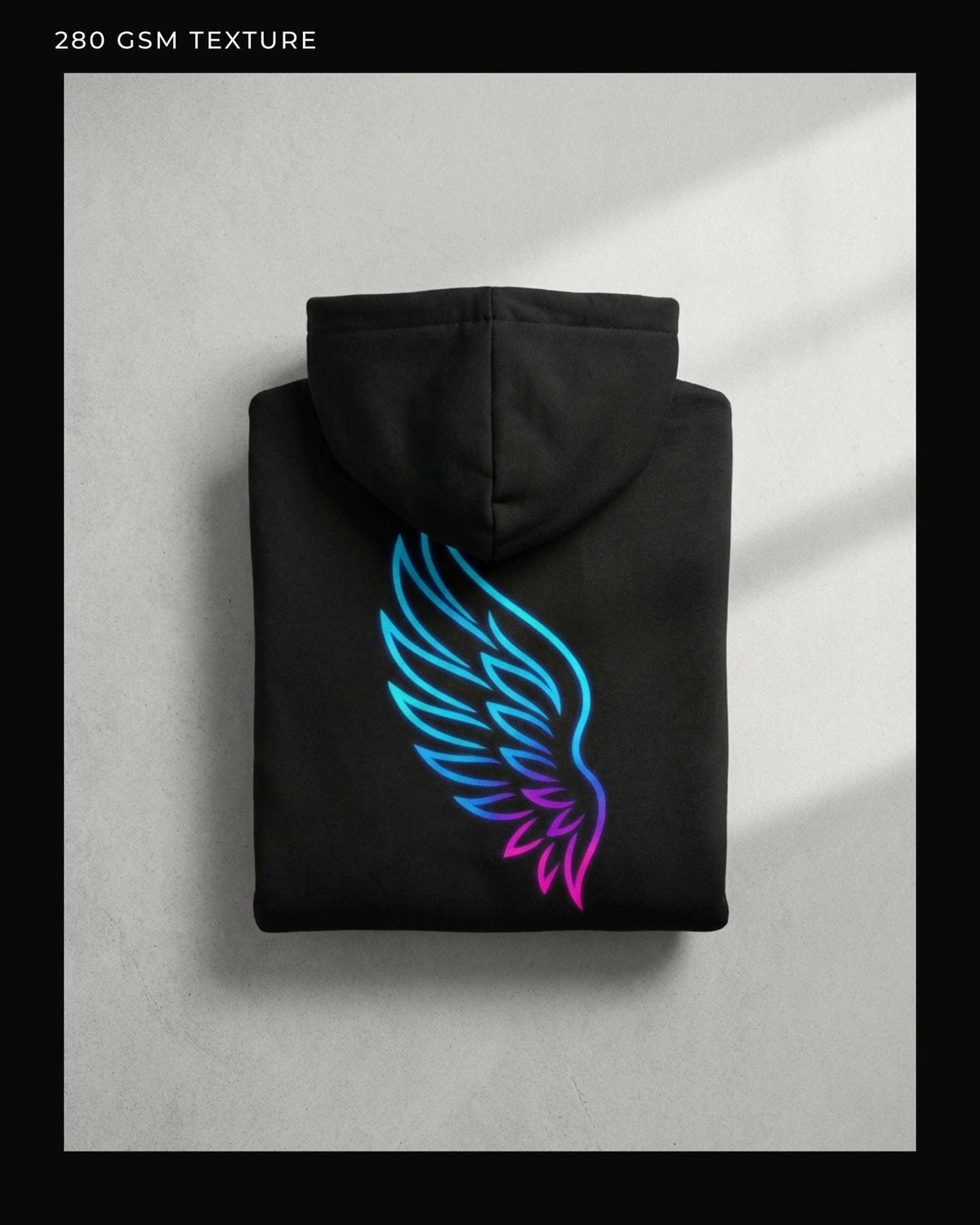 Ascend Wing Hoodie – Cyan/Magenta Hoodie Novawear